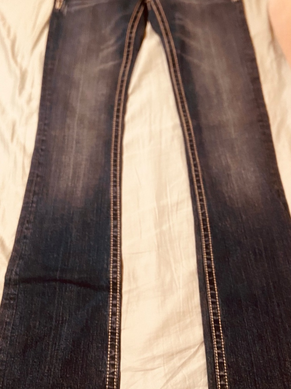 Miss Me Dark Blue Denim Jeans with Contrast Stitching